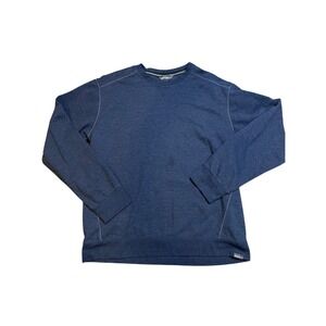 Eddie Bauer Crewneck Sweatshirt Pullover Long Sleeve Casual Blue‎ Mens L